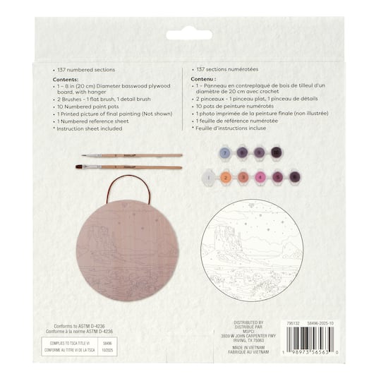 Horse Paint-by-Number Plywood Surface Kit by Artist's Loft®
